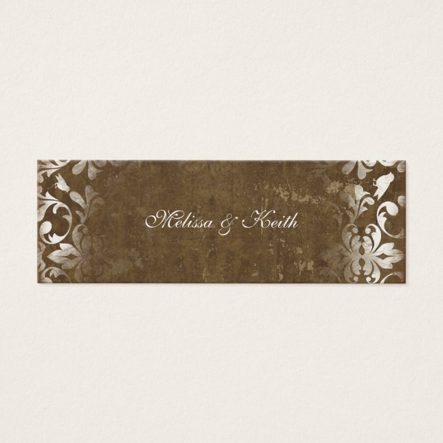 Cartes du site web mariage {Espresso} (Devant)