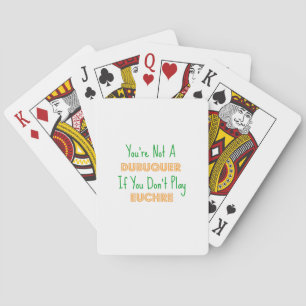 Cartes Dubuque, Iowa Euchre Card Produits de jeu
