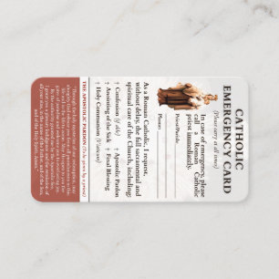 Cartes d'urgence catholiques