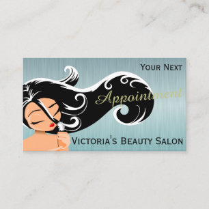 Cartes élégantes de rendez-vous de coiffeur
