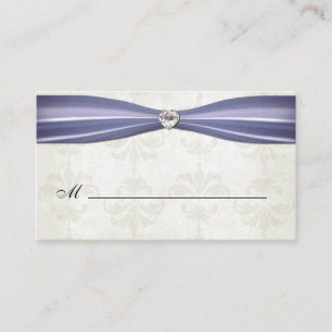 Cartes élégantes d'endroit de mariage