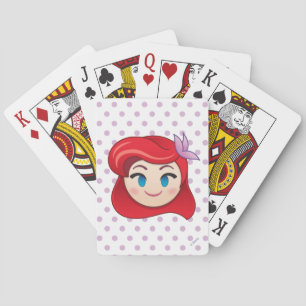 Cartes Emoji petite sirène   Princesse Ariel Carte de jeu