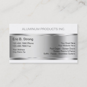 Cartes en aluminium d'entreprise de construction