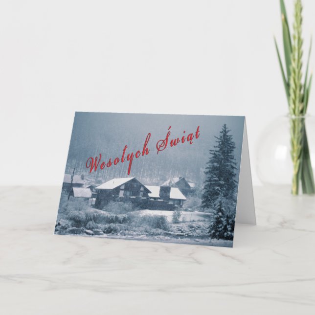 Cartes en baisse de neige de Wesolych Swiat (Devant)