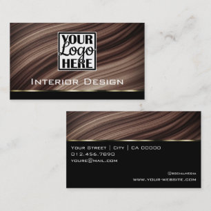 Cartes en bois de texture Logo en bois massif