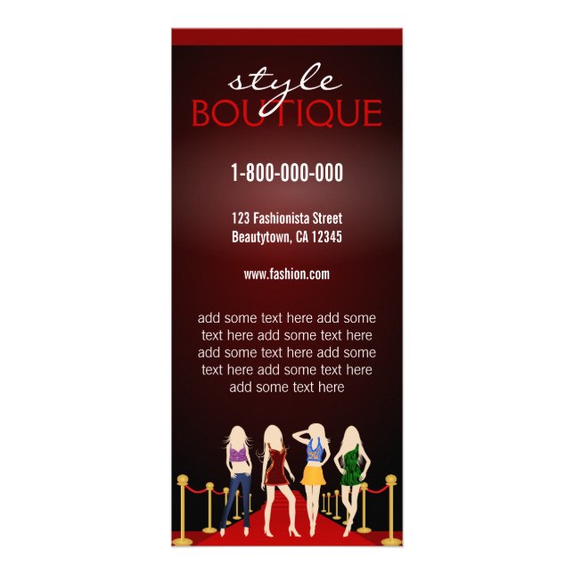 Cartes en rack pour styliste professionnel (Devant)