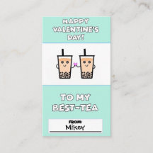 Cartes enfants Boba Valentine