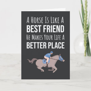 Cartes Équestres Mignonnes Animaux Chevaux Équitat