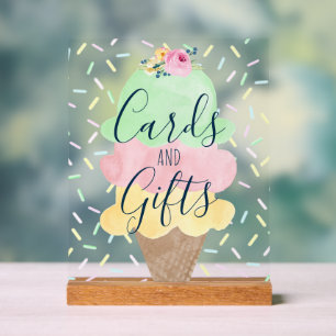 Cartes et cadeaux aquarelle glace
