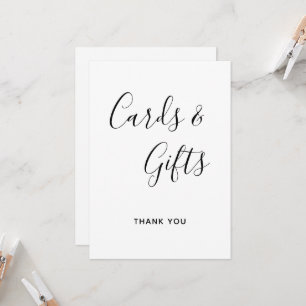 Cartes et cadeaux de calligraphie moderne enseigne