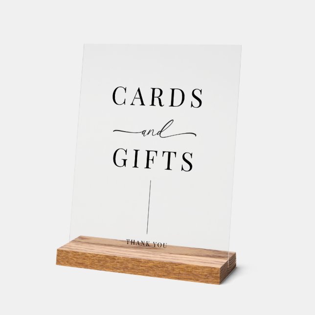 Cartes et cadeaux de mariage modernes et élégants (Angle)