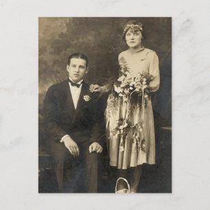 Cartes et cadeaux de mariée et de chambre Vintage 