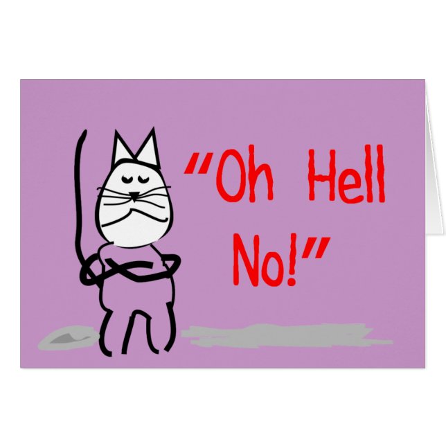 Cartes et cadeaux hilares d'art de chat--Amoureux (Devant horizontal)