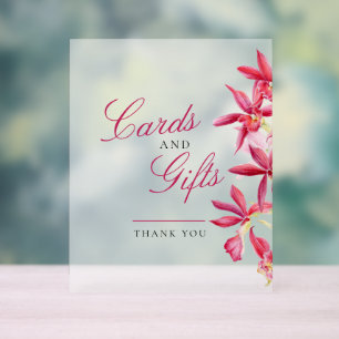 Cartes et cadeaux mariage d'aquarelle d'orchidée r