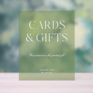 Cartes et Cadeaux Mariage Vert Sauge