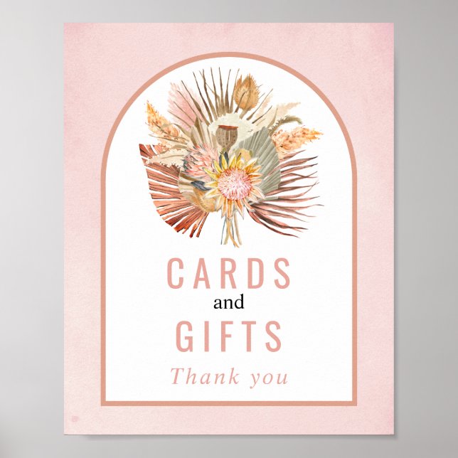 Cartes et cadeaux rose doux poster mariage de auto (Devant)