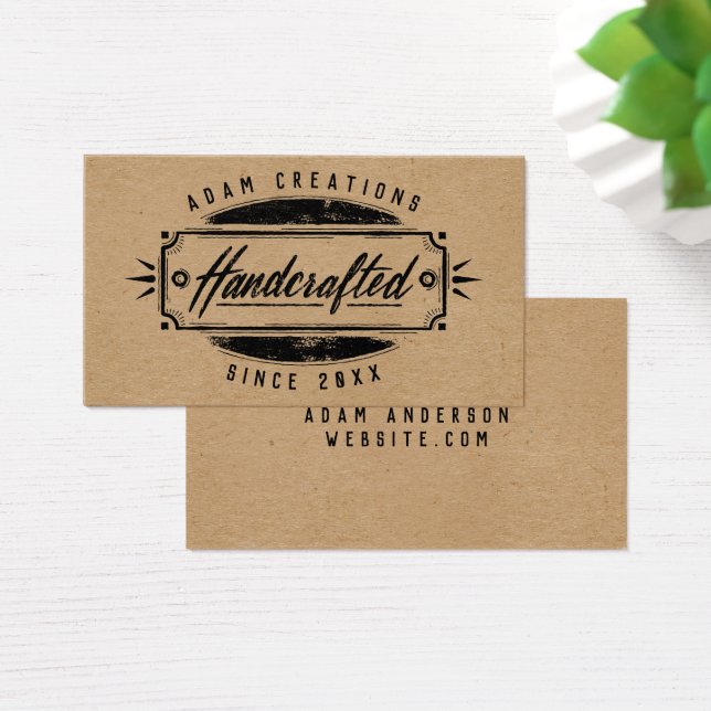 Cartes Étiquettes personnalisées artisanales (Bureau)