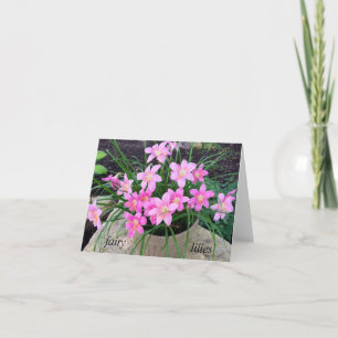 Cartes Fairy Lily