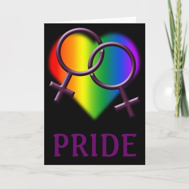 Cartes faites sur commande d'amour d'arc-en-ciel (Devant)