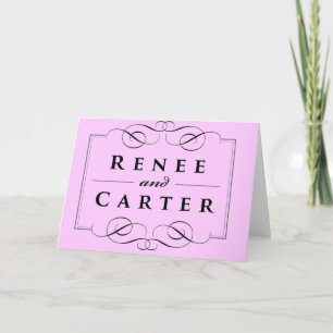 Cartes faites sur commande de Merci de mariage