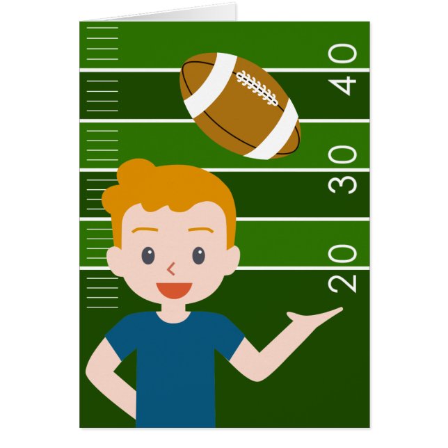 Cartes faites sur commande de partie du football (Devant)