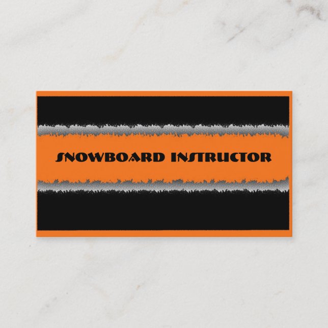 Cartes faites sur commande d'instructeur noir (Devant)