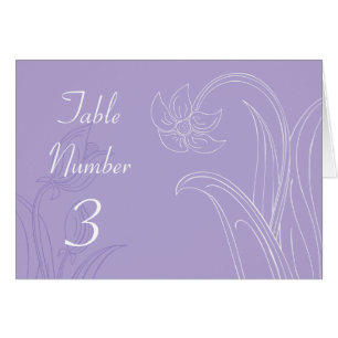 Cartes faites sur commande pourpres de nombre de