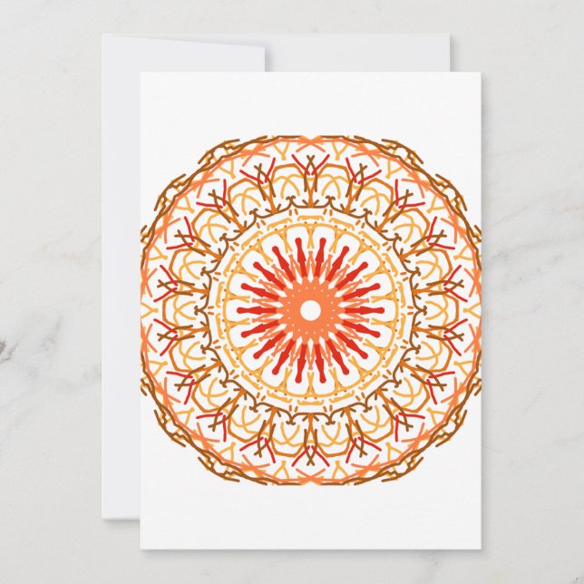 Cartes fixes blanches de Sunshine Mandala (Devant)