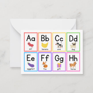 Cartes Flash Alphabet Colorées pour Petits Curieux