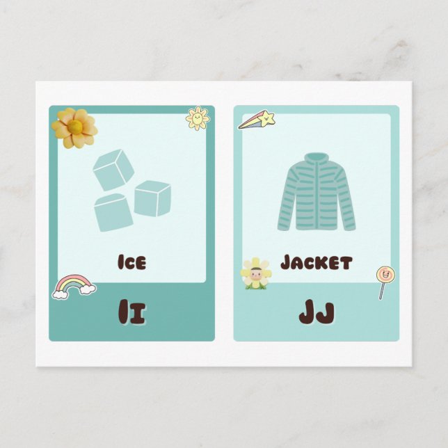 Cartes flash de l'alphabet ,ABC Cartes éducatives  (Devant)