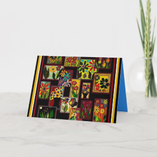 CARTES FLORALES DE LA SALUTATION ET DE NOTE DE