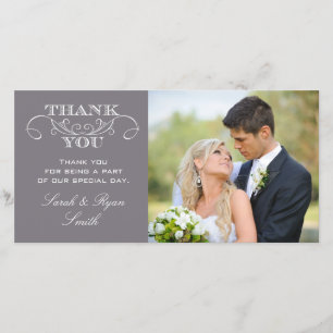 Cartes grises modernes de Merci de photo de