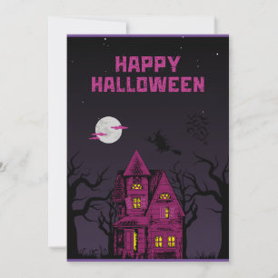 cartes halloween mignonette araignée tour ou trait