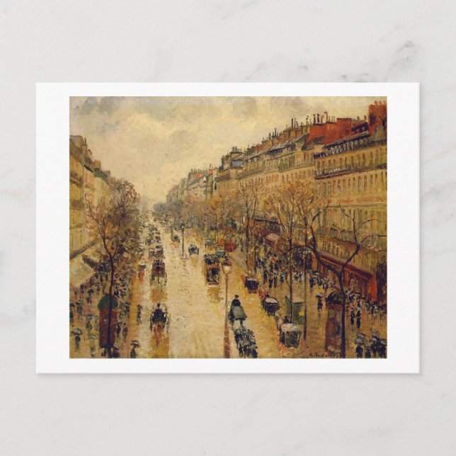 Cartes impressionnistes Camille Pissarro Art, Gif (Devant)