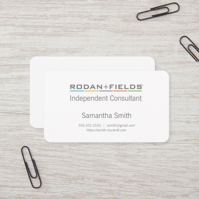 Cartes indépendantes chiques de conseiller (Devant/Arrière en situation)