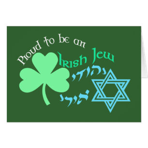 Cartes irlandaises fières de juif