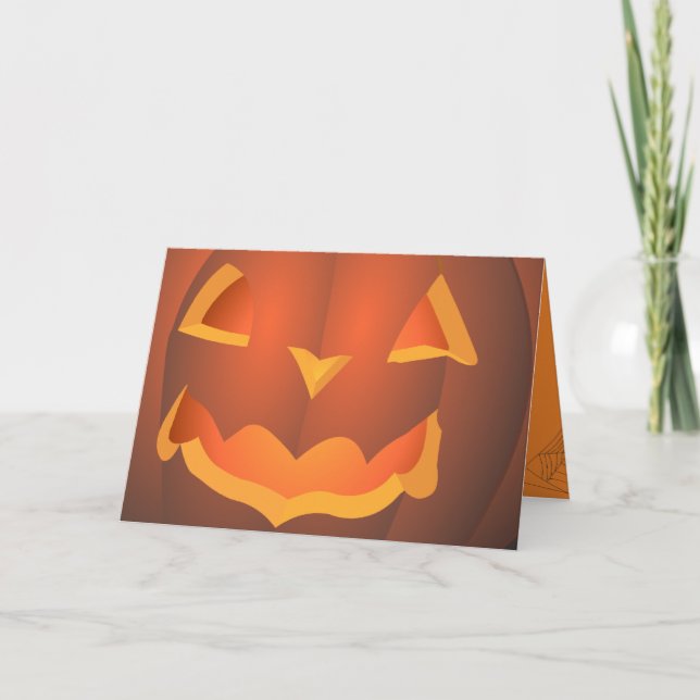 Cartes Jack-o-lanterne Invitations de la fête d'Ha (Devant)