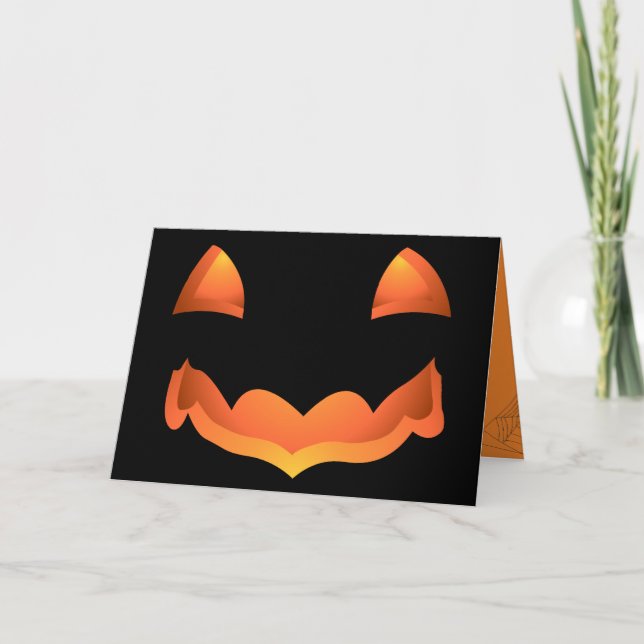 Cartes Jack-o-lanterne Invitations de la fête d'Ha (Devant)