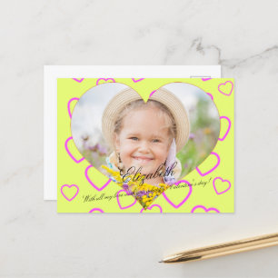 Cartes Jaunes en forme de coeur