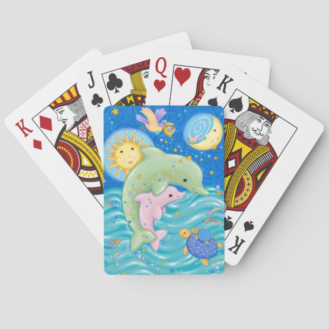 Cartes Jeu de dauphins (dos)