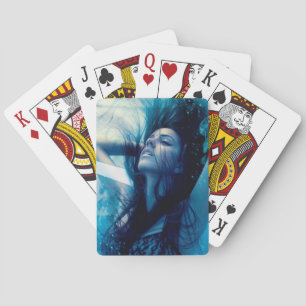 Cartes Jeu de fille sur le pont de carte