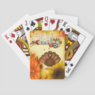 Cartes Jeu de Thanksgiving Card Deck