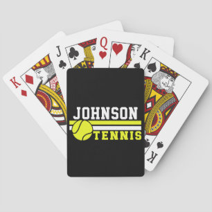 Cartes Joueur de tennis NOM Ball Jeu court personnalisé
