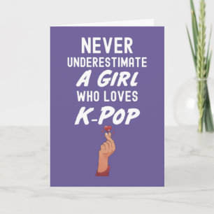 Cartes Kpop Roses Adorables Pour Filles