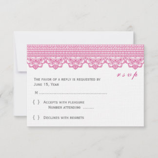 Cartes Lace RSVP