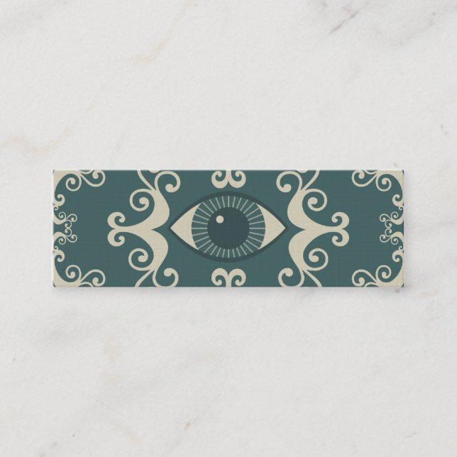 Cartes Lecteur Psychique Turquoise Mince Damask Ey (Devant)