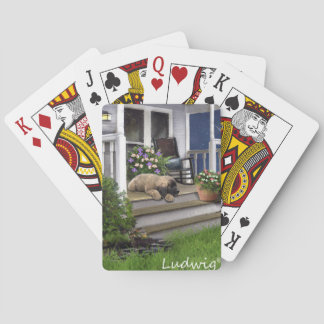 Cartes Ludwig la carte de jeu de chiot de Leonberger