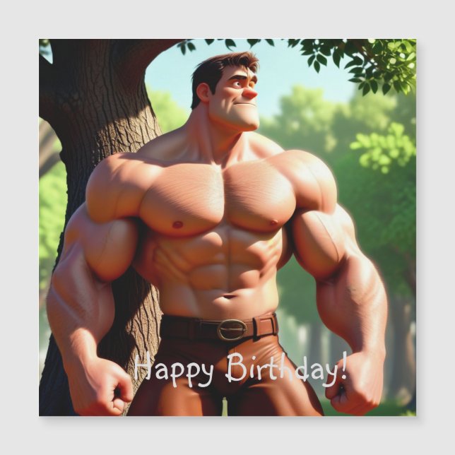 Cartes magnétiques d'anniversaire (Devant)