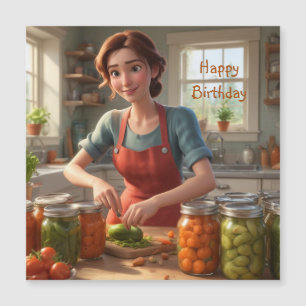 Cartes magnétiques d'anniversaire de récolte
