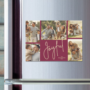 Cartes magnétiques de collage de photos de Noël JO